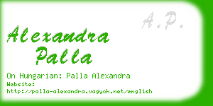 alexandra palla business card